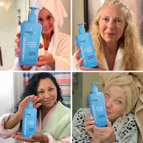 Mirai Clinical Persimmon Shampoo ? Old People Smell Eliminator, Nonenal Solution - Safe for Color-Treated and Mature Hair - Sulfate-Free, Paraben-Free, Clarifying Shampoo For Women and Men