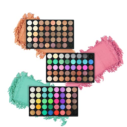 PhantomSky All in One Makeup Set Holiday Box, Essential Starter Bundle Include Eyeshadow Concealer Lipstick Lip Gloss Eyeliner Eyebrow Pencil Lip Balm Face Powder, Full Makeup Kit for Women Girls