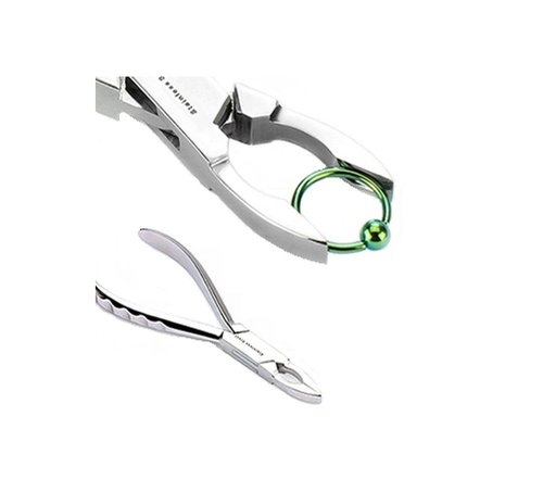 Small Ring Closing Pliers Body Piercing Tool 1/2" Or Less for Nose, Ear, Eyebrow, Tongue, Nipple, Belly Button, and Lip Piercings