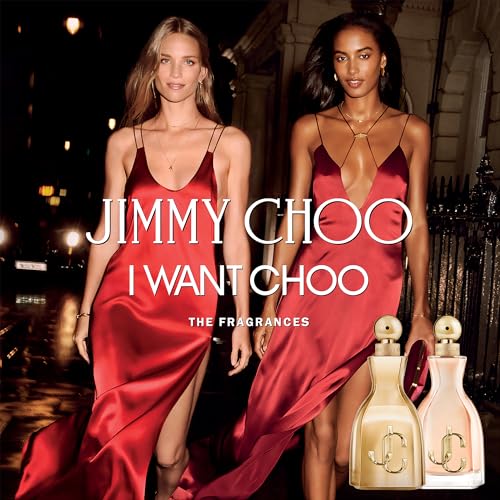 JIMMY CHOO I Want Choo 3 Piece Eau de Parfum Gift Set (Eau de Parfum Spray, Jimmy Choo Seduction Lipstick, Pouch)