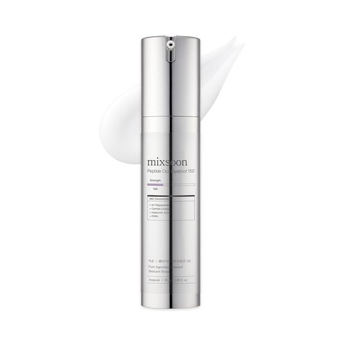 mixsoon Peptide Cica Hyalshot 150 - Firming, Soothing and Moisture-Boosting Ampoule Serum, Lightweight Formula for Radiant, Balanced Skin 50ml / 1.69 fl.oz. Korean Glass Skin Care