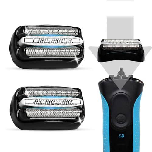 2 Pack 32B S3 Electric Replacement Shaver Head for Series 3 Shaving Razors, Compatible with S3 3040s 3080s-4 370cc 3070cc 3000s 3010, 3090cc Etc.