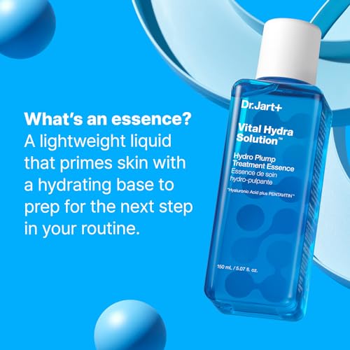 Dr.Jart+ Vital Hydra Solution Hydro Plump Treatment Korean Essence with Hyaluronic Acid for Glass Skin| Korean Skin Care, 5.07 Fl Oz