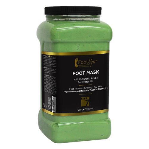 FootSpa - Cream Mask for foot, 128 Oz With Peppermint and Eucalyptus Oil - Pedicure Massage for Tired Feet and Body, Hydrating, Fresh Skin - Infused with Hyaluronic Acid, Amino Acids, Panthenol