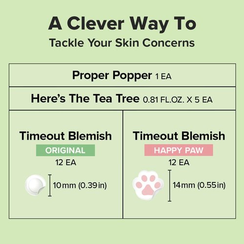 I DEW CARE Blemish Skincare Set - Ready Aim Clear | Face Mask & Acne Patch & Pimple Popper Tool, with Tea Tree Oil, Soothing & Hydrating, Treatment, Oily & Sensitive Skin