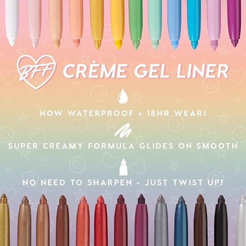 ColourPop BFF Cr?me Gel Liner - Waterproof Gel Eyeliner Pen with a High-Pigment & Buildable Formula - Colored Eyeliner with 18-Hour Wear - Swerve (0.01 oz)