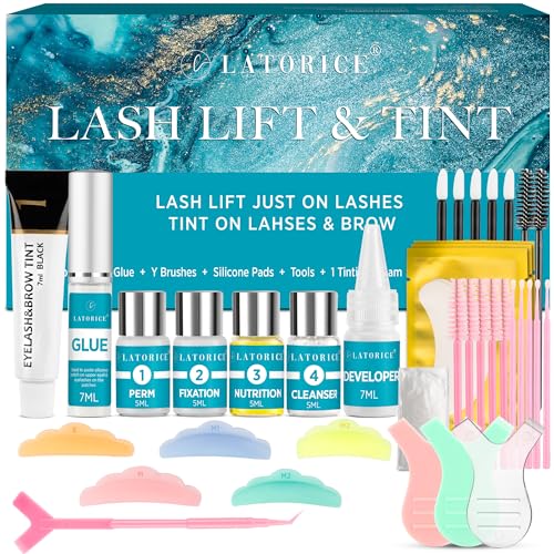 Lash Lift Kit for Eyelash Perm: Natural Lash Curling & Lifting - Salon Quality DIY Instructions Eyelash Lift Kit at Home