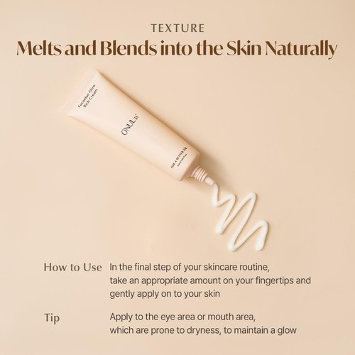 ONUL31° Fucoidan Glow Rich Cream—Daily Face Moisturizer with Niacinamide & Plant-based ingredients for Dry Sensitive Skin | Korean Skincare 1.69 fl. Oz