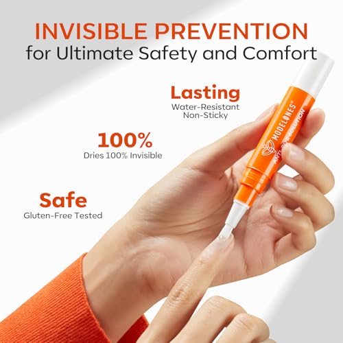 modelones Stop Biting Pen Nail Biting Treatment for Kids Quick Dry Nail Biting Prevention for Kids Thumb Sucking Deterrent Bitter No Bite Nail Polish Nail Repair for Damaged Nails Care 0.24 Fl Oz
