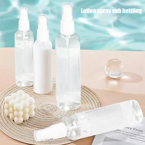 Small Spray Bottle, Spray Bottles, Clear Empty Fine Mist Plastic Mini Travel Bottle Set, Small Refillable Containers, 2 * 50ml, 2 * 100ml