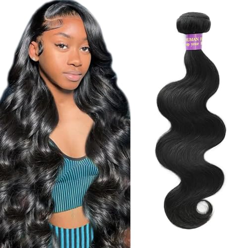 14 Inch Human Hair Bundles 12A 100% Unprocessed Brazilian Virgin 1 Bundle Weave Quick Body Wave Wavy Human Hair Bundles Natural Color
