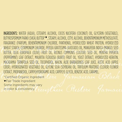 SheaMoisture Curly Hair Products, Jamaican Black Castor Oil Strengthen & Restore Treatment Masque, Paraben Free Moisturizer Hair Mask for Healthy Hair Growth