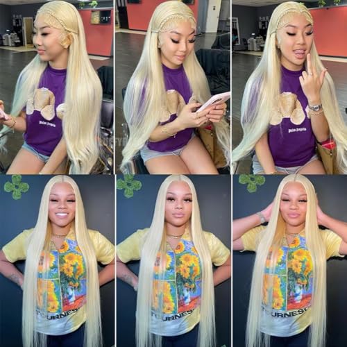 613 Human Hair Bundles Straight Blonde Bundles Human Hair 28 Inch 12A Brazilian Virgin 613 Bundles Blonde Straight Bundles Hair Extensions