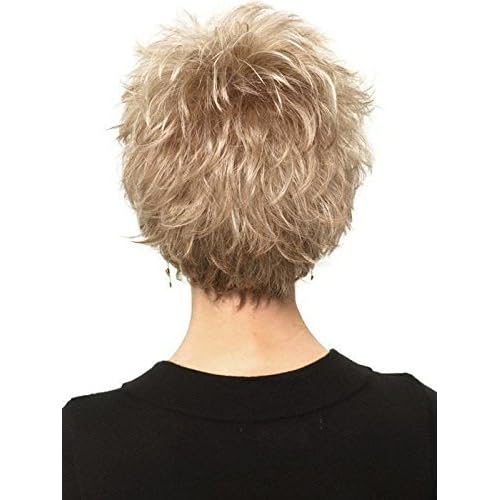 Gabor Perk Short Layered Textured Wig by Hairuwear, Petite Cap, G11+ Mocha Mist