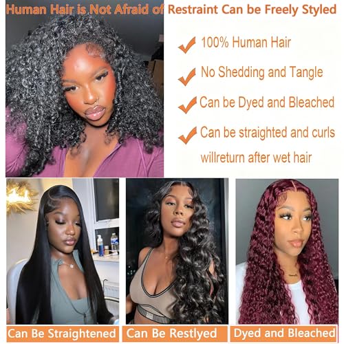 22 24 26 inch Burmese Curly Bundles Human Hair 3C4A Spiral End Quick Water Wave Human Hair Bundles Extensions 3Pcs for Women Natural Black
