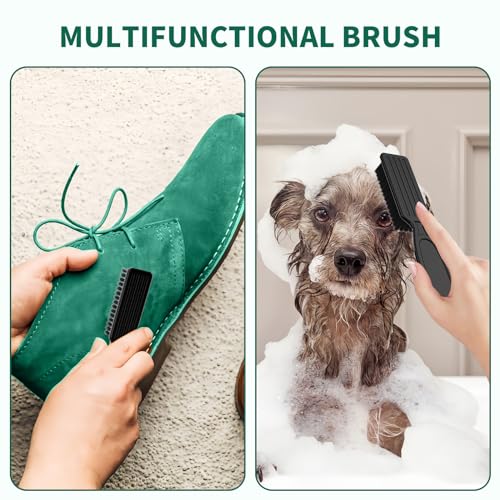 10 Pcs Barber Clipper Cleaning Brush, Barber Accessories Supplies, Blade Trimmer Cleaning Mini Brush Bulk Set Duster Manicure Nylon Brush Hair Styling Tool (Black)