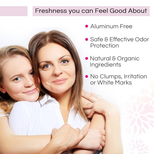Good for You Girls Aluminum-Free, Natural Deodorant for Kids, Pre teens, Teens, Safe & Effective Odor Control, Clear Roll-On, Natural Fragrance, Vegan, Made in USA | Soft Powder, 3 oz (Pack of 2)