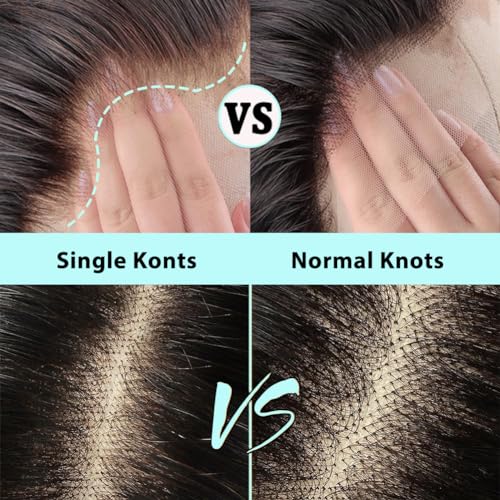 30 Inch Lace Front Wigs Human Hair Pre Plucked with Baby Hair Body Wave 13x4 Transparent Lace Front Wigs for Black Women Glueless Wigs Unprocessed Brazilian Virgin Human Hair Natural Black