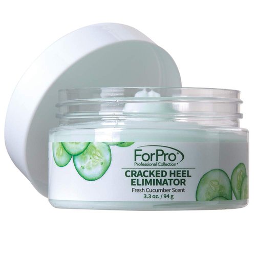 ForPro Professional Collection Cracked Heel Eliminator, Fresh Cucumber Scent, Intensive Repair Treatment for Rough, Dry & Cracked Heels, Reduces Calluses & Skin Build Up, 3.3 oz.