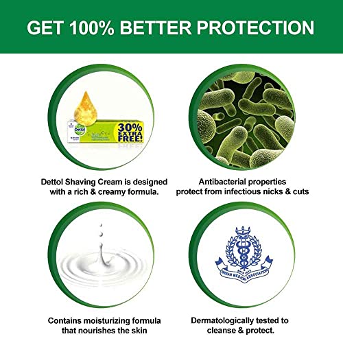 Dettol Everyday Protection fresh Lather Shaving Cream 78gm (Pack of 3)