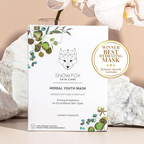Snow Fox Herbal Youth Mask with Elasticity Production and Collagen Boost, 5-Pack