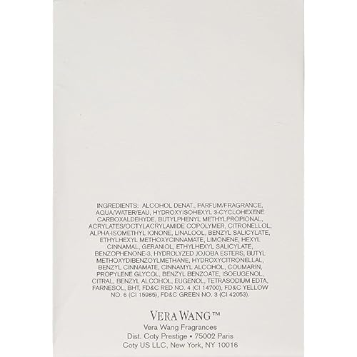 Vera Wang Eau de Parfum for Women - Delicate, Floral Scent - Notes of Iris, Lillies, & Sandalwood - Feminine & Subtle - 3.4 Fl Oz
