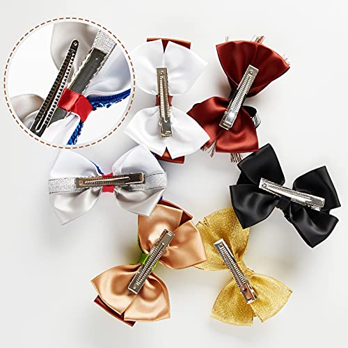 Little Girls Hair Bow Clips 6pc Wars Birthday Party Halloween Hair Accessories 4 Inch