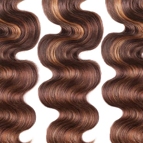 26 28 30 inch P4/30 Bundles Highlight Human Hair Bundles Ombre Brown Body Wave Bundle #4 Body Wave Bundle 300g