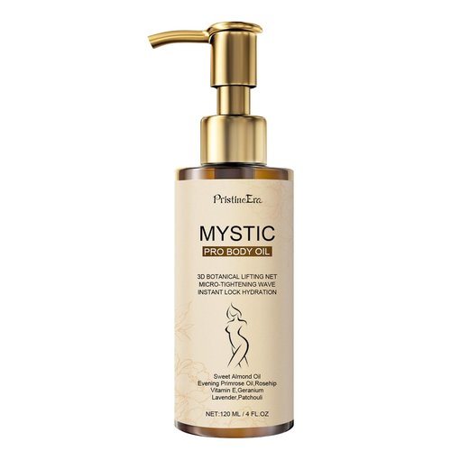 PristineEra Mystic Body Firming Oil Deep Lasting Hydration and Firming Skin for Full Body Skin Tightening Body Oil After Shower 4.23 fl oz (Citrus)