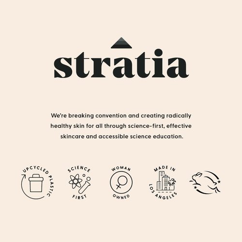 Stratia C+C Vitamin C Serum – 15% Potent Formula with 10% L-Ascorbic Acid for Bright, Even-Toned Skin - Non-Irritating, Water-Free Antioxidant Face Cream, 1 Fl Oz