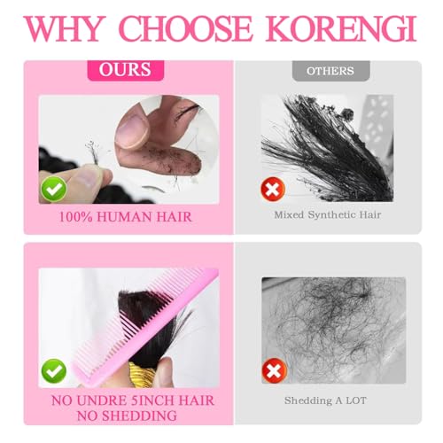 20 Inch Human Braiding Hair 100g Deep Wave Bulk Human hair for Braiding Natural Black Color No Weft Human Hair Bundles Micro Virgin Human Hair Extension for Boho Braids (100g(2bundles), 20 Inch)