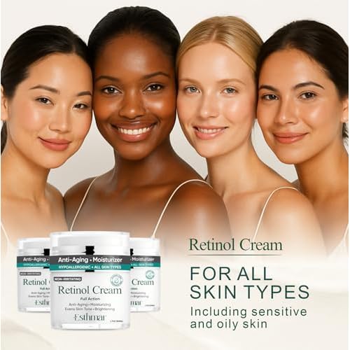 Retinol Face & Neck Cream ? Anti-Aging Night Moisturizer with Hyaluronic Acid, Vitamin E & Aloe Vera ? Reduces Wrinkles, Fine Lines & Dark Spots, Hydrating for All Skin Types