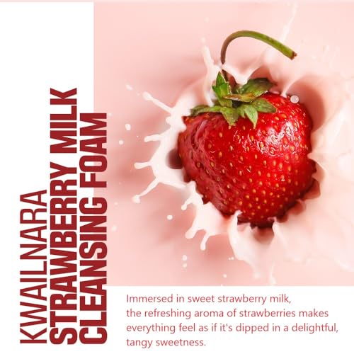 Kwailnara Milk Cleansing Foam (120 mL) (Strawberry)