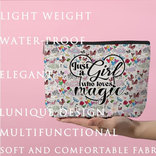 Cute Mouse Cartoon Movies Mouse Themed Gifts Magic Makeup Bag Graduation Nurse Mothers Day Birthday Animal Lovers Gifts for Girls Women Movie Gifts for Cartoon Lovers Best Friend Daughter Cosmetic Bag