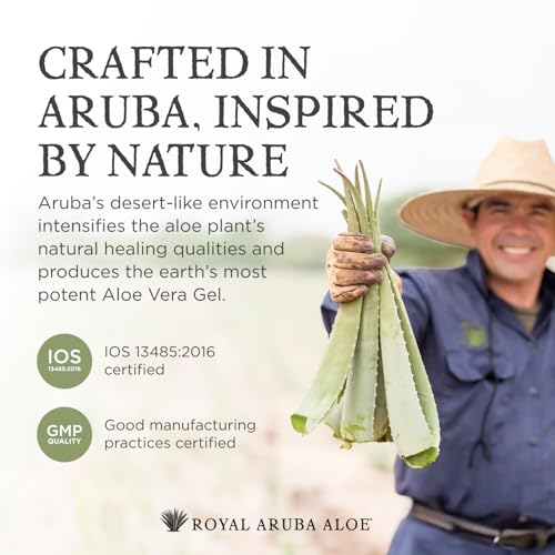 Royal Aruba Aloe Luxe Foot Cream - Nourishing and Hydrating Formula with Minty Scent - 6 Oz tube