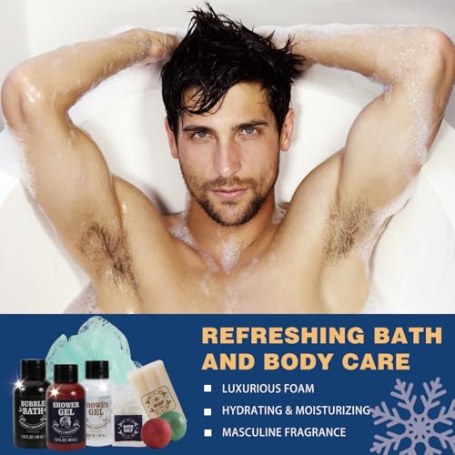 Advent Calendar 2025 for Adults, BODY & EARTH 24-Day Mens Advent Skincare Calendar 24PCS Beard Care Grooming Set, 2025 Beauty Countdown Calendar Christams Holiday Suprise Gift for Dads Boyfriend