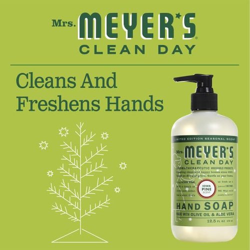Mrs. MEYER'S CLEAN DAY Iowa Pine Liquid Hand Soap (Pack of 4)