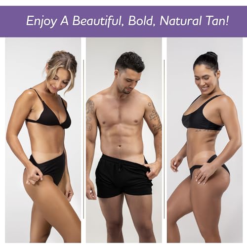 Norvell Tanning Bundle: Self Tan Extender Lotion, 8,5 fl. oz. + Streak Free Tan Applicator Mitt - Premium After Tanning Lotion Moisturizer and Washable Mitt for Flawless Results