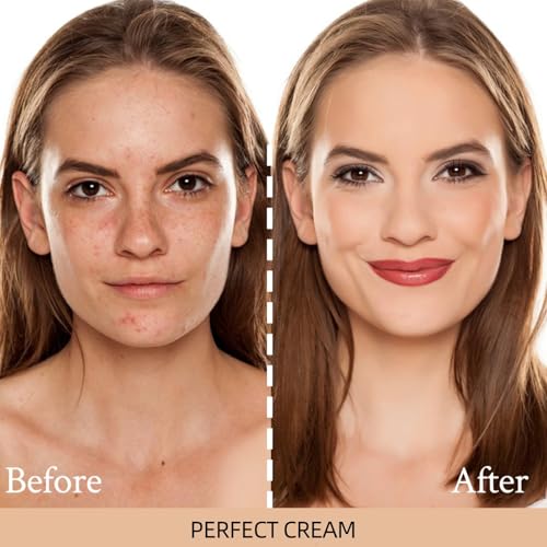 Perfect Cream All-Over Complexion Perfector ? Long Lasting CC Cream Foundation Waterproof, Transfer-Resistant Skin Tint with Hydrating Shimmery Glow for Face & Body