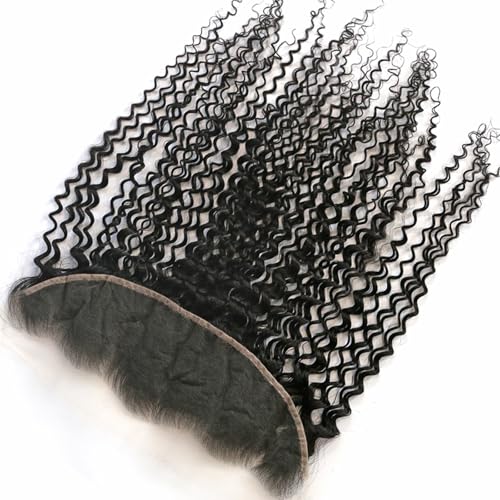 MEODI 13x4 Skinlike HD Lace Frontal Only, Deep Curly Pre-plucked 0.10mm Ultra-thin Invisble HD Lace Human Hair 18 Inch