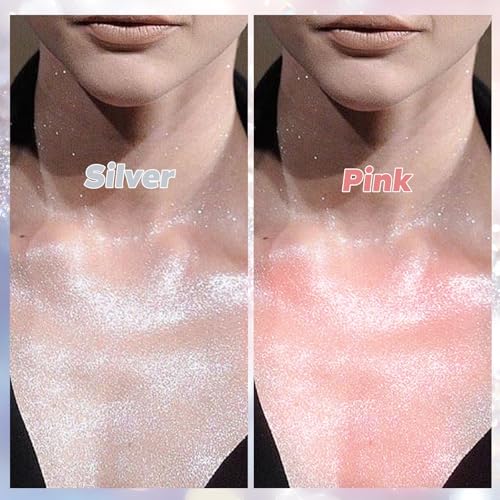 Body Glitter Spray¡¼Long Lasting¡½¡¼Skin Friendly¡½¡¼Quick-Drying¡½ Glitter Spray for Hair/Body 120ML£¬Pink