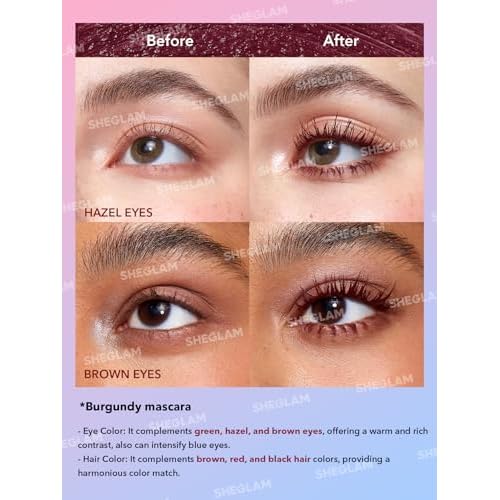 SHEGLAM All-In-One Volume & Length Mascara-Waterproof-Brugundy