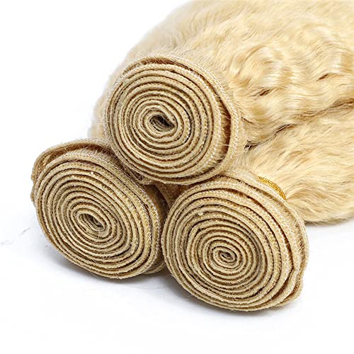 34 Inch 613 Blonde Bundles Water Wave Human Hair One Bundle Blonde Wet and Wavy Bundles Human Remy Hair Extensions