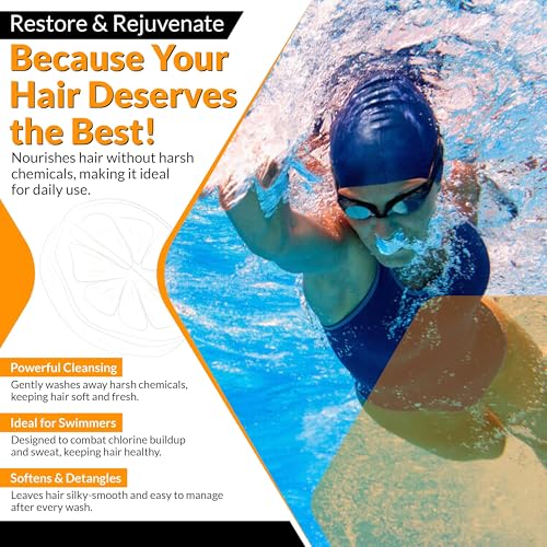 Zealios Swim & Sport Conditioner 32 Oz - Sulfate-Free Moisturizing Hair Conditioner, Hair Treatment for Swimmers & Athletes, Chlorine Removal, Hydrating, Vegan, Protects Color Treated Hair