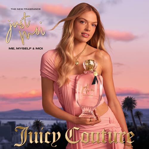 Juicy Couture Just Moi Eau de Parfum 3 Piece Fragrance Gift Set, Includes EDP Spray, Spray Pen & Mini Women's Perfume - Amber Vanilla Scent, Travel Size, 3.4 fl oz