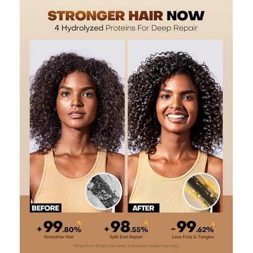 Collagen Hair Mask for Deep Conditioning, Keratin Hair Treatment with 4 Hydrolyzed Proteins, Moroccan & Avocado Oils Conditioner for Nourish, Calendula Gentian Extracts Care Dry & Damaged Hair