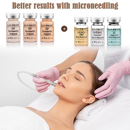 BB Facial Glow Starter Kit Hydration Serum Foundation Skincare Mix 0.27oz Hydration Ampoule and Essence Foundation 12 Vials Glow Pigment Skincare Kit (Mix color)