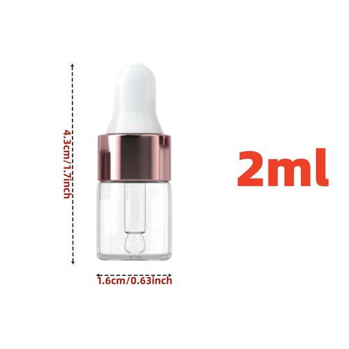 OiwMuOck 8 pcs Travel split bottle Eye dropper glass bottle Anointing oil for prayer Protective travel set for frankincense oil (2 ml)