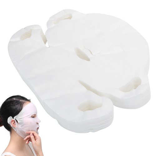 Disposable Face Mask, Face Mask Sheets Moisturizing Paper 100 Pcs Disposable Face Mask Compressed Sheets for Home Travel Use DIY Facial Skin Care