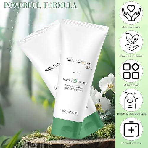 2PCS Nail Repair Gel, Nail Growth Repair Cream, Multi-Purpose Nail Repair